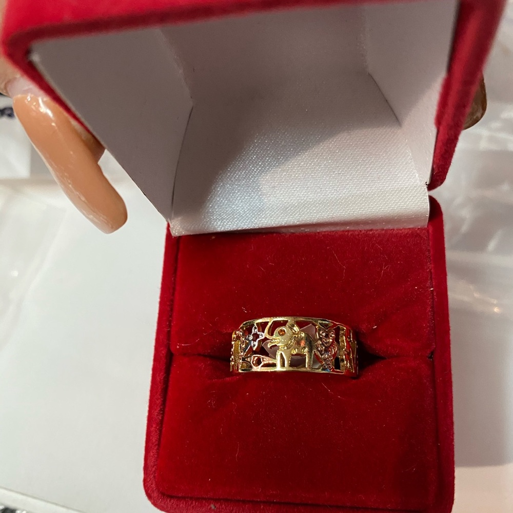 18k gold filled ring